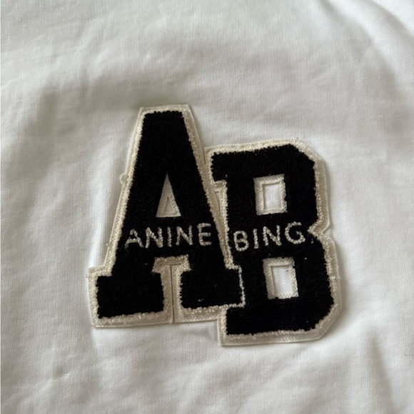 Anine Bing Classic White Crewneck - Picture 3 of 4